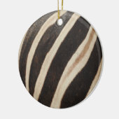 Rond En Céramique Ornement d'impression Zebra (Gauche)