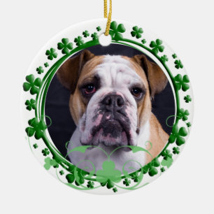Rond En Céramique Ornement du jour de St Patrick anglais de