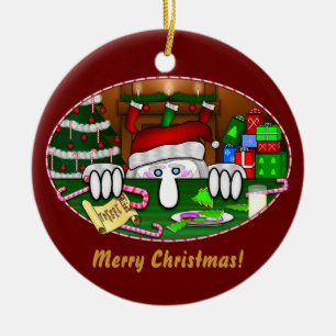 Rond En Céramique Ornement du père noël Kilroy