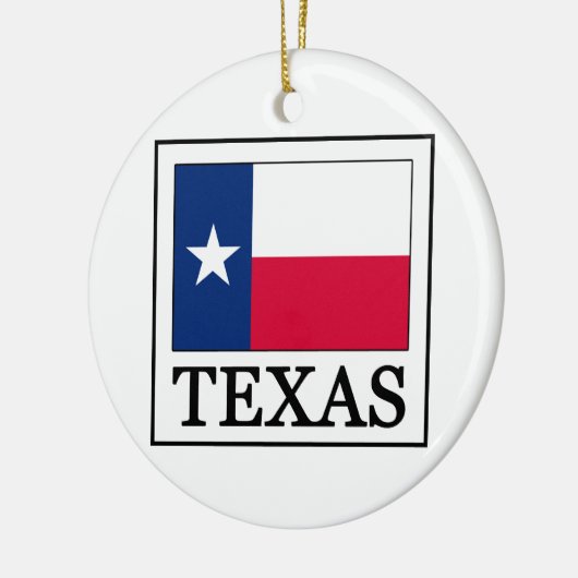 Rond En Céramique Ornement du Texas (Gauche)