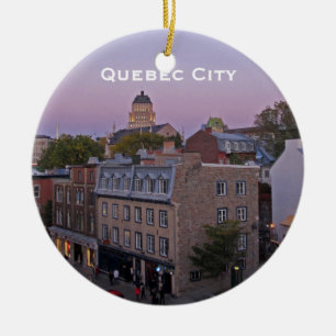 Rond En Céramique Ornement du Vieux-Québec