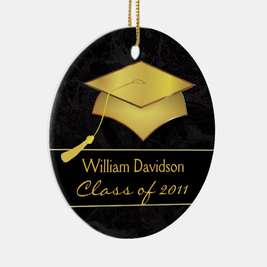 Rond En Céramique Ornement fait sur commande de Noël - cadeau (Droite)