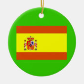 Rond En Céramique Ornement fait sur commande de Noël de Spain* (Devant)