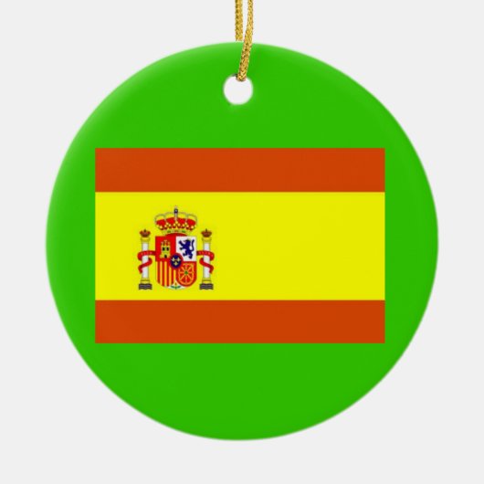 Rond En Céramique Ornement fait sur commande de Noël de Spain* (Devant)