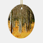 Rond En Céramique ornement forestier de peuplier (Droite)