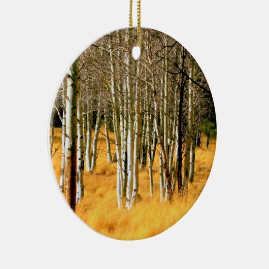 Rond En Céramique ornement forestier de peuplier (Droite)