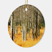 Rond En Céramique ornement forestier de peuplier (Gauche)