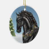 Rond En Céramique Ornement frison de cheval (Droite)