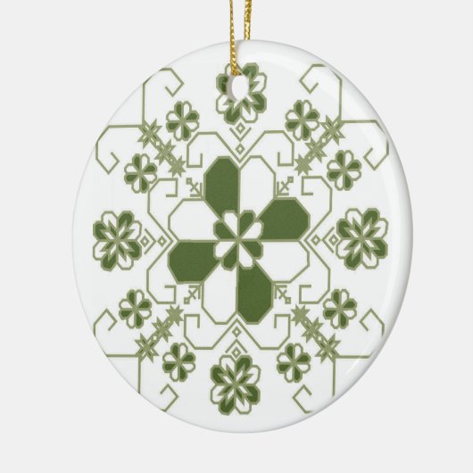 Rond En Céramique Ornement letton (Gauche)