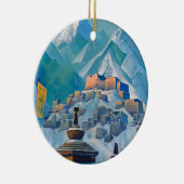 Rond En Céramique Ornement libre du Thibet (Droite)