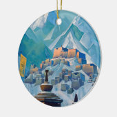 Rond En Céramique Ornement libre du Thibet (Gauche)