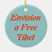 Rond En Céramique Ornement libre du Thibet (Dos)