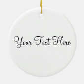 Rond En Céramique Ornement marron et blanc d'acclamation de qualités (Dos)