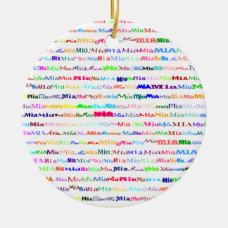 Rond En Céramique Ornement Mia Text Design II