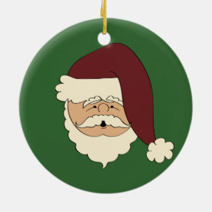 Rond En Céramique Ornement mignon Père Noël