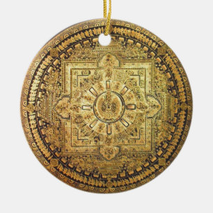 Rond En Céramique Ornement Mille-Armé d'Avalokiteshvara