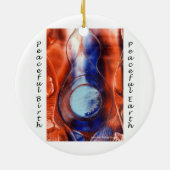 Rond En Céramique ornement paisible de naissance (Dos)