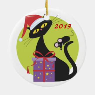 Rond En Céramique Ornement personnalisé de Noël de meilleur ami de
