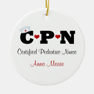 Rond En Céramique Ornement personnel des infirmières du PCN