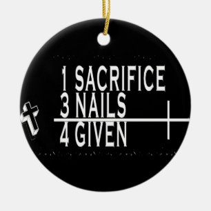 ROND EN CÉRAMIQUE ORNEMENT - SACRIFICE PLUS 3 CLOUS = INDULGENT