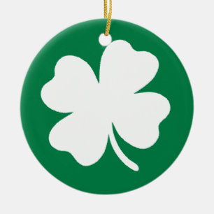 Rond En Céramique Ornement shamrock