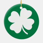 Rond En Céramique Ornement shamrock (Dos)