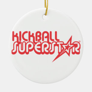 Rond En Céramique Ornement - superstar de Kickball