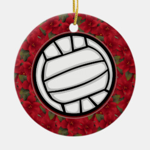 Rond En Céramique Ornement - volleyball de vacances