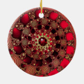 Rond En Céramique Rubis & Ornement Or (Dos)