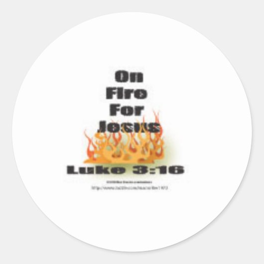 Rond En Feu pour Sticker Jésus (Devant)