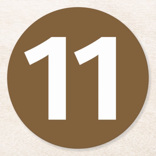 Rond En Papier Dessous-de-verre Métro de Paris ligne 11 (Devant)