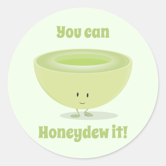 Rond Encouragement Honeydew | Sticker (Devant)