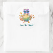 Rond Enregistrer Le Sticker Arrondi Classique Planet (Sac)