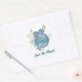 Rond Enregistrer Le Sticker Arrondi Classique Planet (Enveloppe)