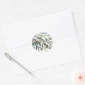 ROND ENVELOPE SEAL STICKER : BRANCHE OLIVE (Enveloppe)