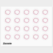 ROND ENVELOPE SEAL STICKER : CHERRY BLOSSOM WREATT (Feuille)