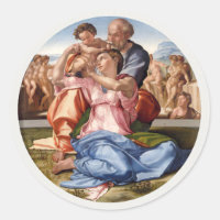 ENVELOPE SEAL STICKER : MICHELANGELO : DONI TONDO