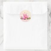 ROND ENVELOPE SEAL STICKER : PINK LOTUS (Sac)