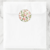 ROND ENVELOPE SEAL STICKER : ROSES VINTAGES (Sac)