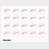 ROND ENVELOPE SEAL STICKER : SAKURA BLOSSOMS (Feuille)