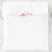 ROND ENVELOPE SEAL STICKER : SAKURA BLOSSOMS (Sac)