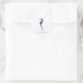 ROND ENVELOPE SEAL STICKER : SEAHORSE VINTAGE (Sac)