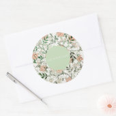 ROND ENVELOPE SEAL STICKER : WILLIAM MORRIS : JASMINE (Enveloppe)