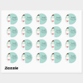 Rond Épouse en Mariage Sticker (Feuille)