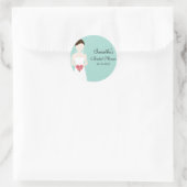 Rond Épouse en Mariage Sticker (Sac)
