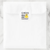 Rond Épouses creuser mon Sticker Classic Round Spreadsh (Sac)
