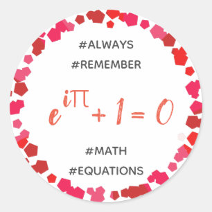 Rond Équation mathématique - Sticker enseignant/étudian