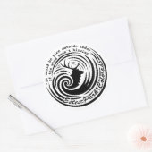 Rond Estes Wind white sticker (Enveloppe)