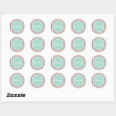 Rond Été et couleurs primaires Sticker d'impression mod (Feuille)