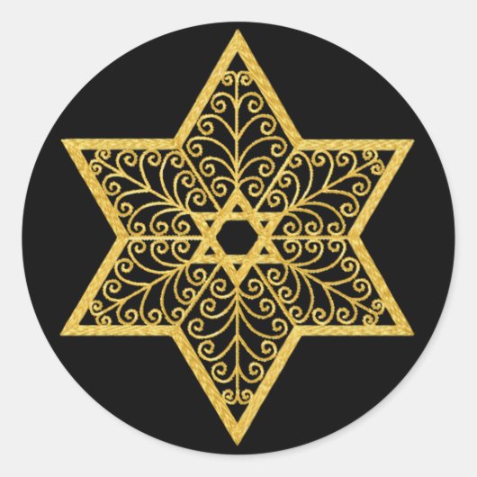 Rond Étoile de David Sticker (Devant)